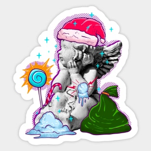 Doodle Christmas Art Sticker